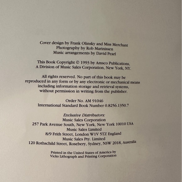 10,000 Maniacs, Our Time in Eden songbook - Picture 3 of 5